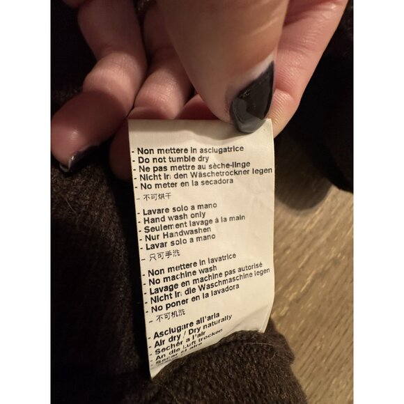 Brandy Melville Amalie Wool Brown Cardigan Button Down Minimalist Preppy Italy - Picture 12 of 12